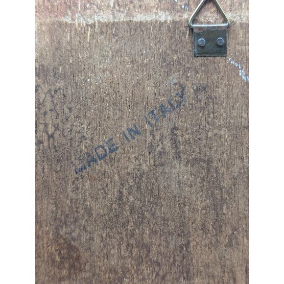 Bouquet at a Column Print by Jan van Huysum Antique/Vintage Wooden Wall Plaque - Picture 4 of 7